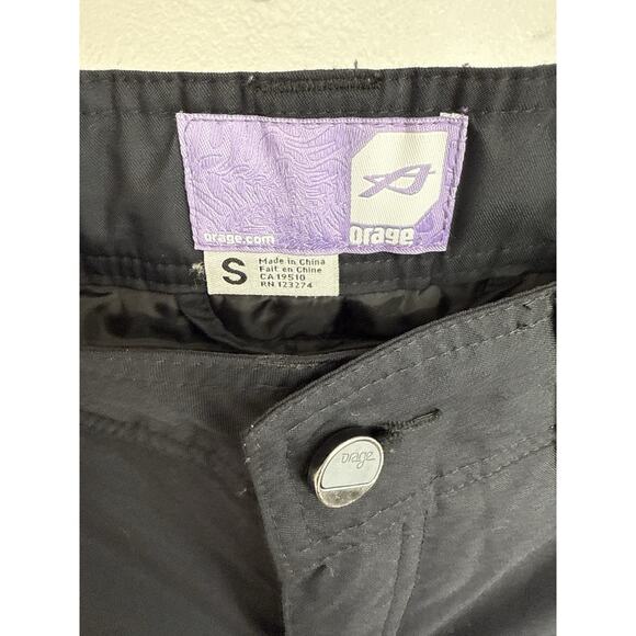 Orage Snow Pant Womens Size Small Black Ski Snowboard AUW0085 Adjustable - Picture 5 of 11